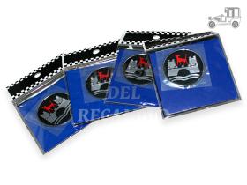 Kit 4 pegatinas tapacubos Logo Wolfburg 45 mm Volkswagen Recambio