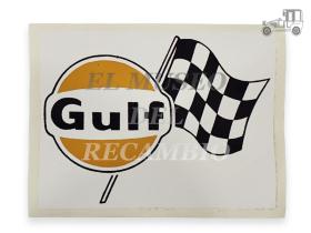 Pegatina GULF bandera a cuadros Recambio