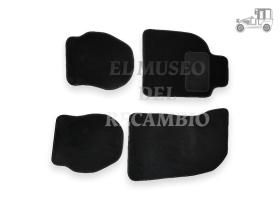 Kit de 4 alfombrillas delanteras/traseras negras Porsche Recambio