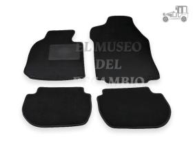 Kit de 4 alfombrillas negras con clips Porsche Recambio