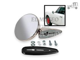 Espejo retrovisor redondo sin marco acero inoxidable Recambio