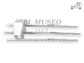 Rejilla de faro izquierda antigravilla cromada Porsche 356 Recambio