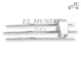 Rejilla de faro derecha antigravilla cromada Porsche 356 Recambio