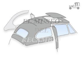 Revestimiento interior techo corredizo Volkswagen Escarabajo Recambio