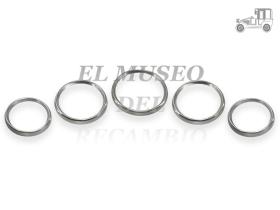 Kit 5 embellecedores de reloj Porsche 914, 964 y 993 Recambio