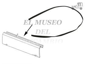 Moldura de rail de puerta corredera Volkswagen T2 y T3 Recambio