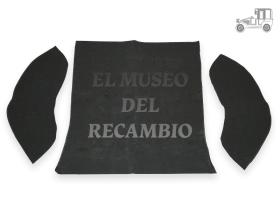 Juego moquetas traseras negras VW Bug Sedán de 1958 a 1964 Recambio