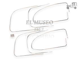 Molduras luna aluminio 4 unidades Volkswagen Recambio