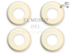 Juego 4 arandelas manivela elevalunas beige Volkswagen Recambio