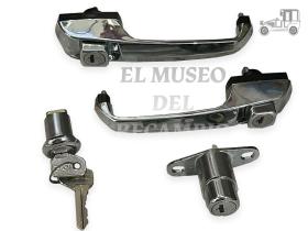 Juego de manecillas pulsador,maletero, gasolina Seat 124 Seat Clásico