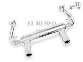 Silencioso sport GT cerámico con 2 colas cromadas 1 3/8" VW Recambio