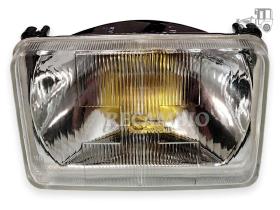 Óptica de faro amarilla H1 central larga Renault 11 Recambio