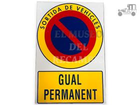 Placa "Salida de vehículos vado permanente" en valenciano ACCESORIOS