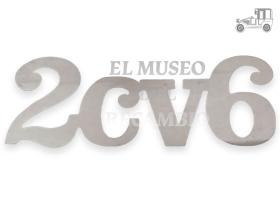 Anagrama trasero "2cv6" (SOLO LETRAS,SIN MARCO) Recambio