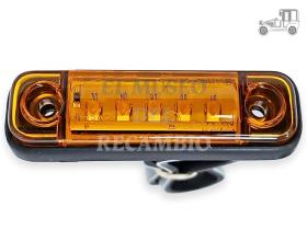 Piloto de posición ámbar led de 12 a 24V con cable universal Iluminación