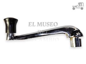 Manivela elevalunas cromada con pomo negro Seat 1400 Seat Clásico
