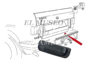 Goma tapón portón trasero Volkswagen Golf Mk1 Cabrio Recambio