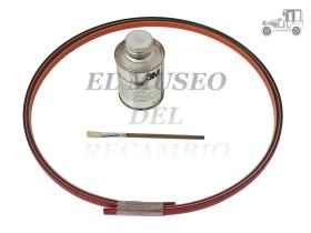 Moldura adhesiva roja paragolpes trasero Renault Clio I y II Recambio