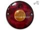 Piloto trasero camión universal redondo c/matrícula 145 mm Iluminación